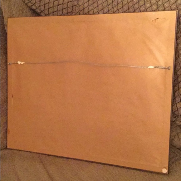 Vintage wall decor 1980’s Homco heart 16” x 13 home interior wood framed picture - Picture 2 of 2